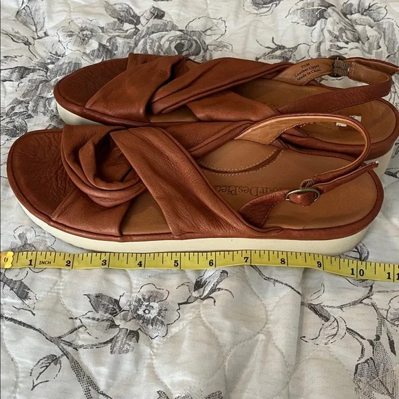 L’Armour Des Peds Women's Brown Leather Sandals - Picture 7 of 7